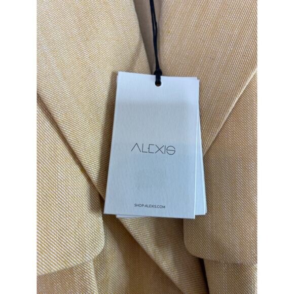 NWT Alexis Hampton Drawstring Tie Waist Trench Coat Dress Cream Size: Medium - Picture 5 of 9